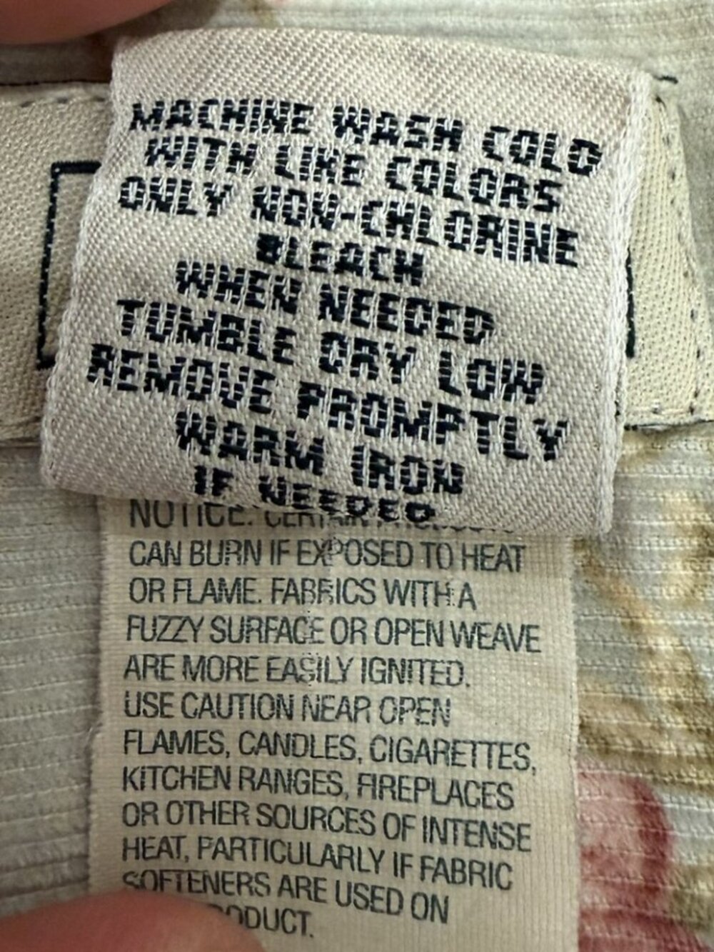 L.L. Bean Women's L Floral Corduroy Shirt Y2K 90s Cottagecore Prairie Roses - Picture 4 of 9